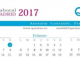 Calendario laboral Madrid 2017