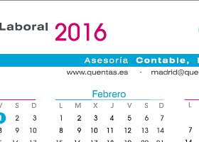 Calendario laboral 2016 Madrid